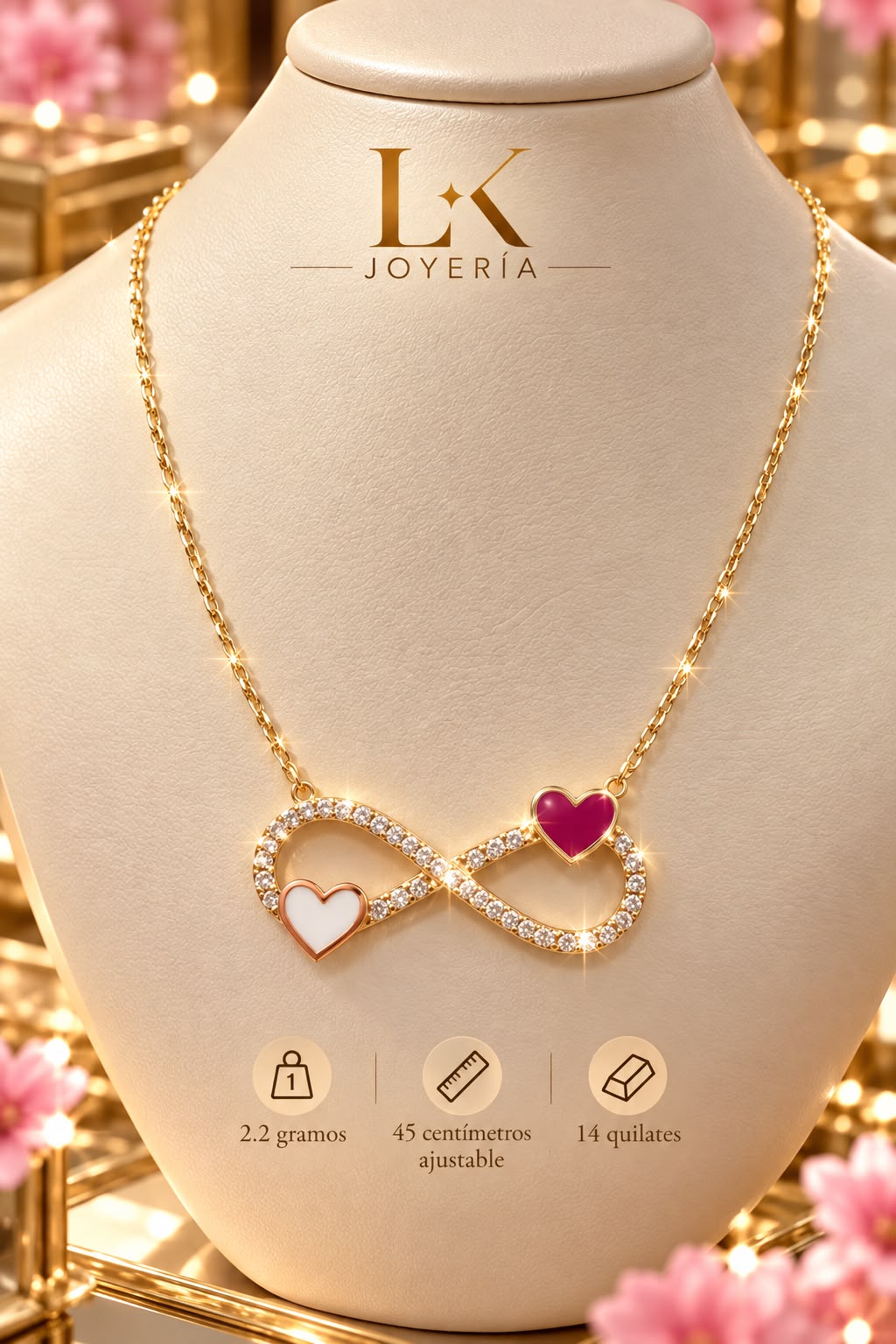 CADENA INFINITO 2.2G 14K 45CM
